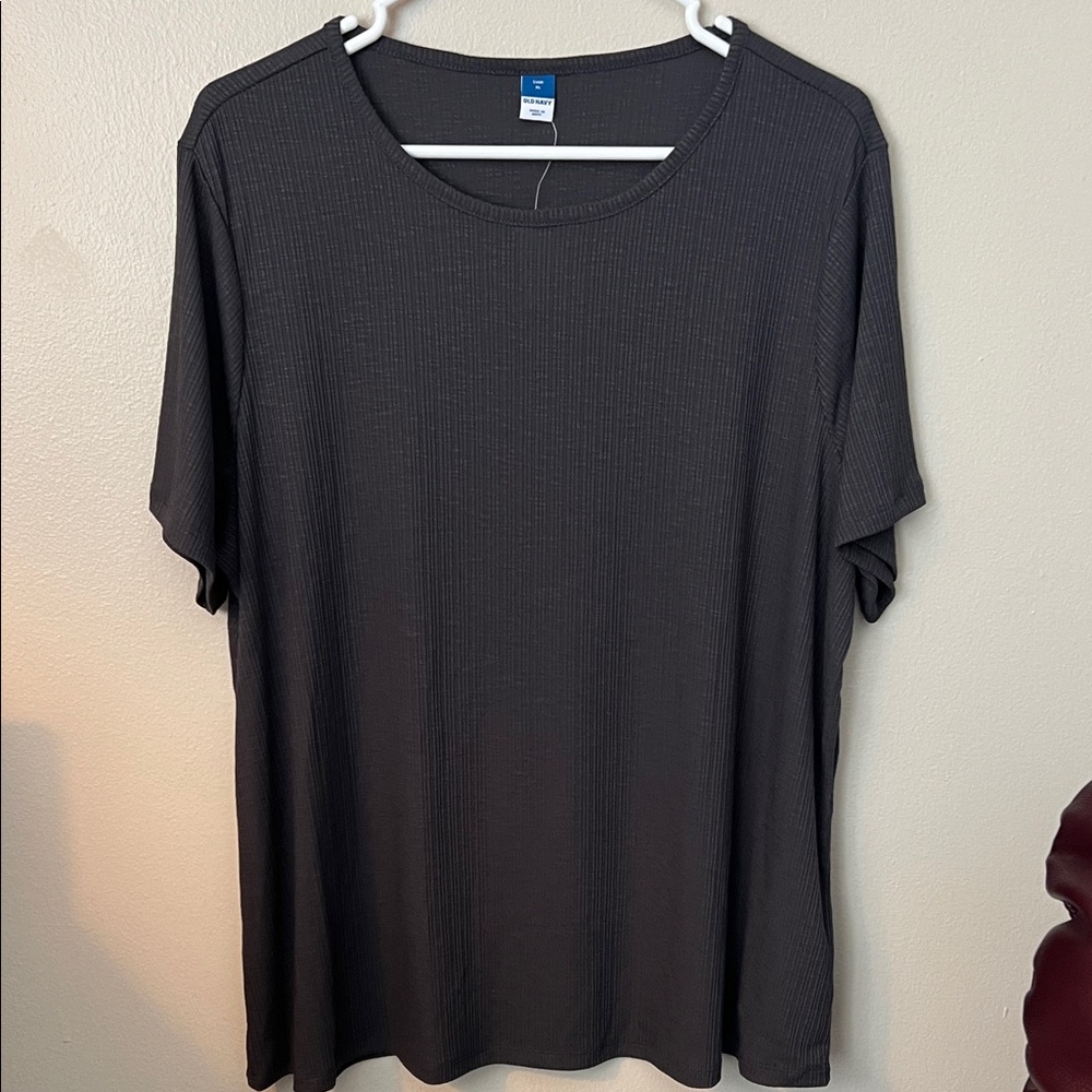 Old Navy Women's Dark Gray Short Sleeve Tee